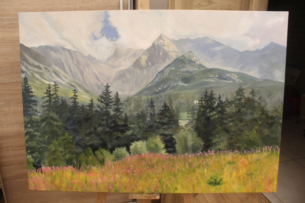 Sierpniowe wspomnienie, obraz olejny 100x70 cm