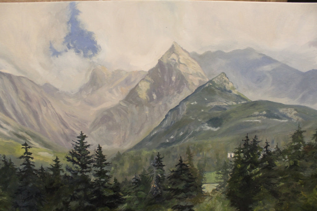 Sierpniowe wspomnienie, obraz olejny 100x70 cm
