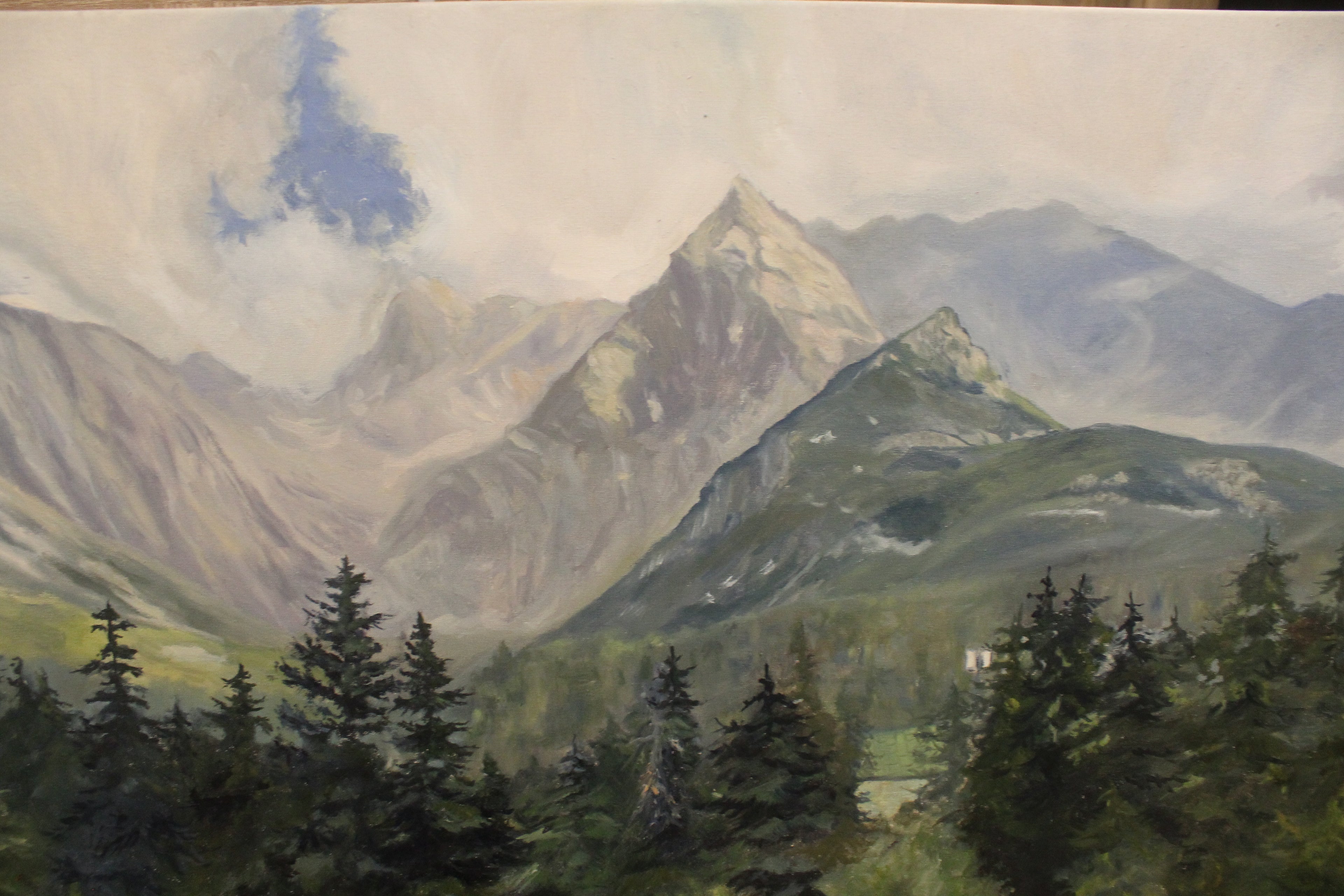 Sierpniowe wspomnienie, obraz olejny 100x70 cm