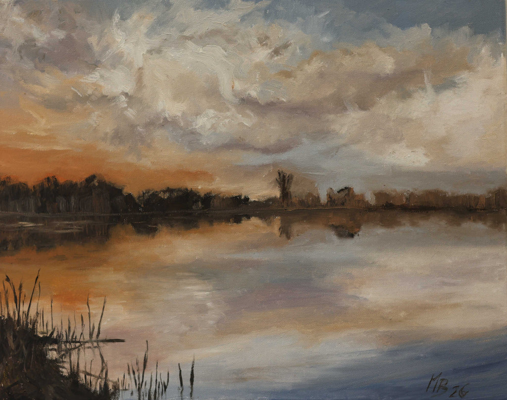 Powrót do... 40x50 cm, obraz olejny na płótnie