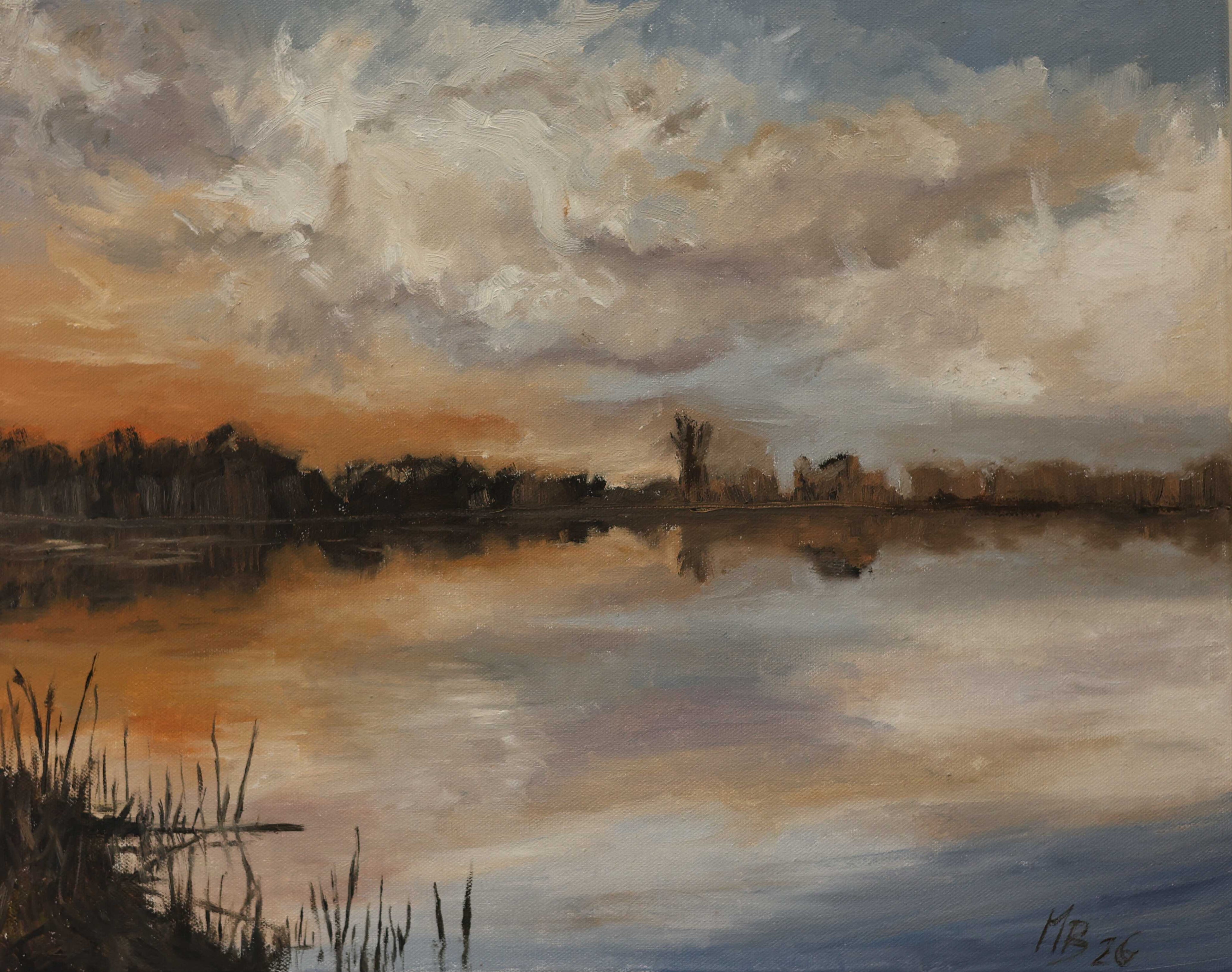 Powrót do... 40x50 cm, obraz olejny na płótnie