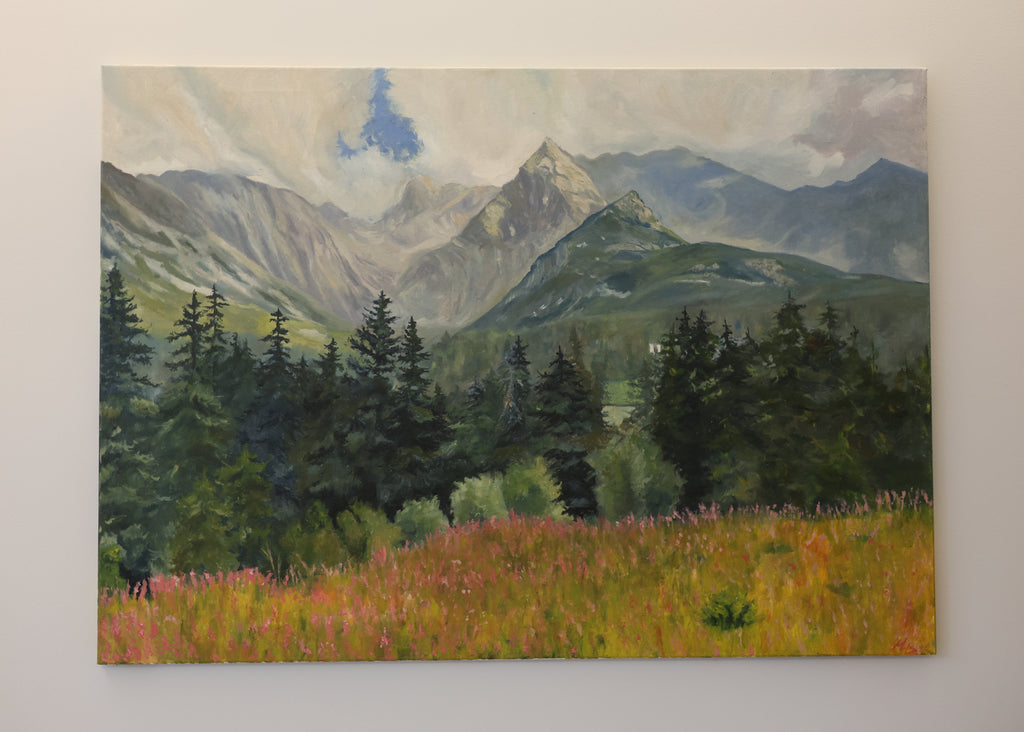 Sierpniowe wspomnienie, obraz olejny 100x70 cm