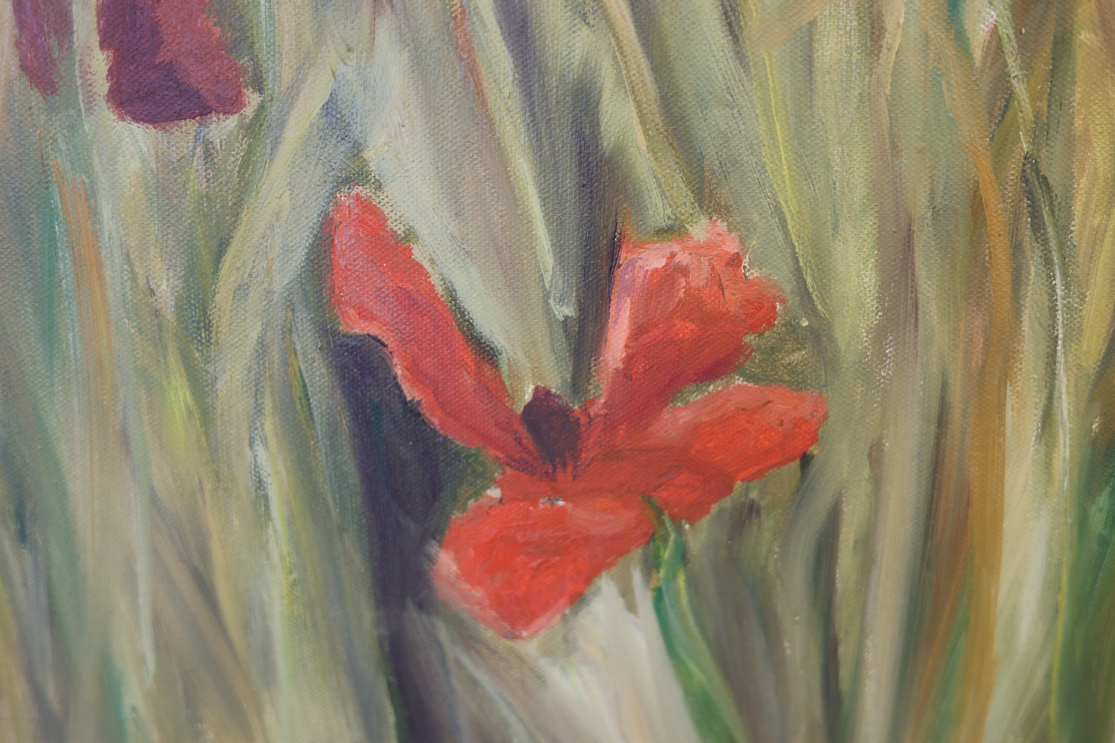 Łąka, obraz olejny na płótnie 50x70 cm