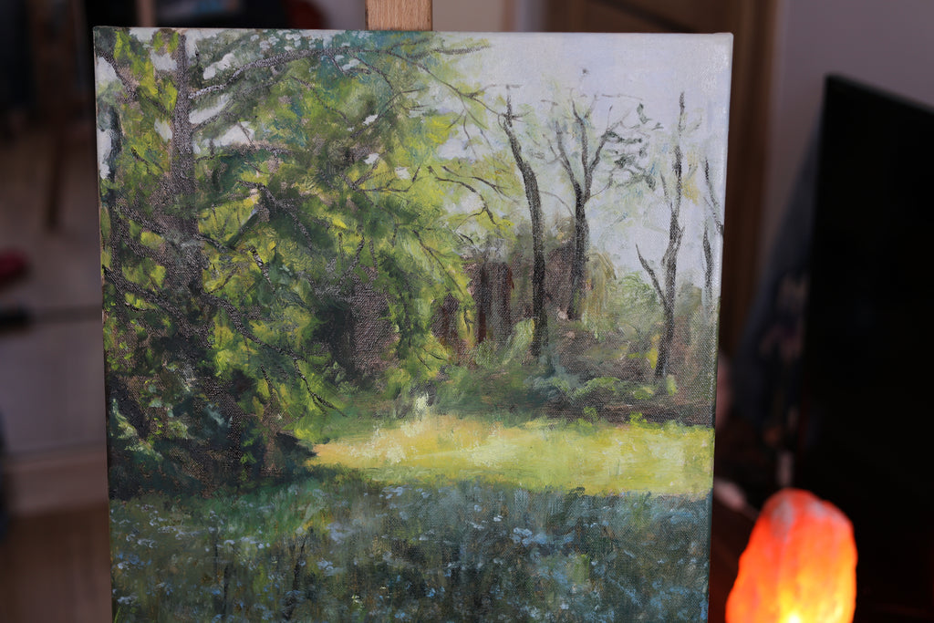 Schronienie 40x50 cm obraz olejny na płótnie