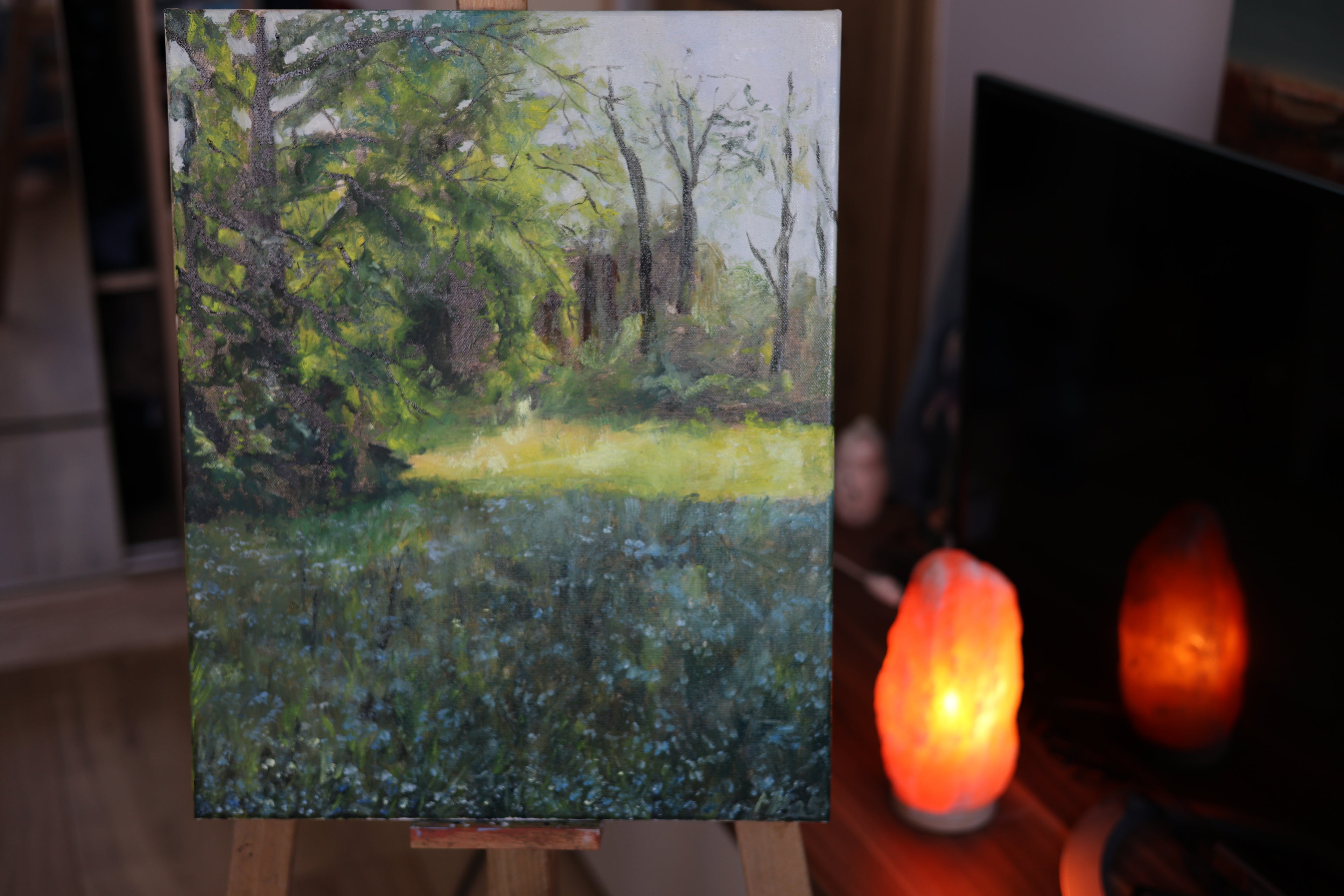 Schronienie 40x50 cm obraz olejny na płótnie