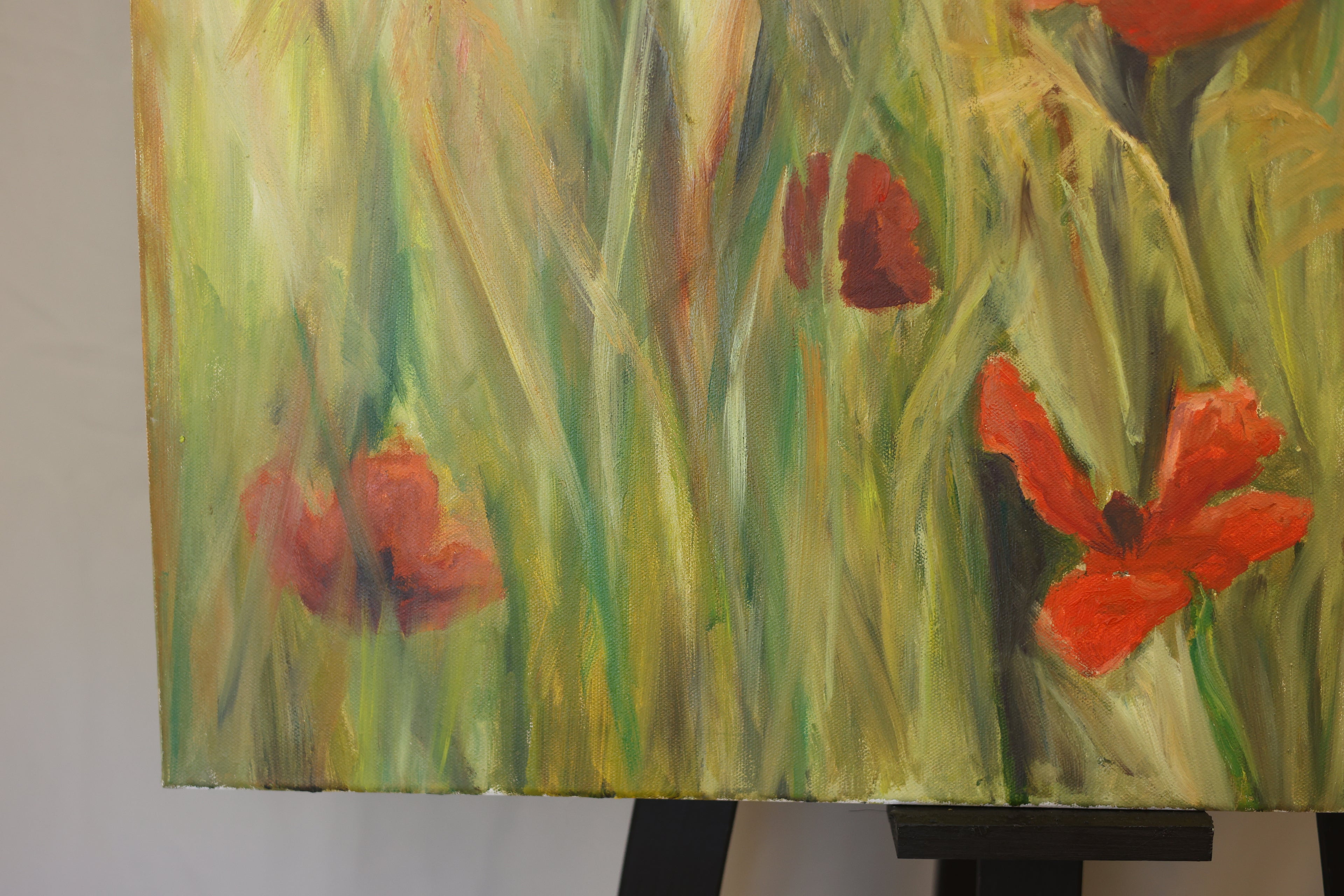 Łąka, obraz olejny na płótnie 50x70 cm