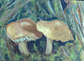 Gąski 15x21 cm obraz olejny na papierze bawełnianym
