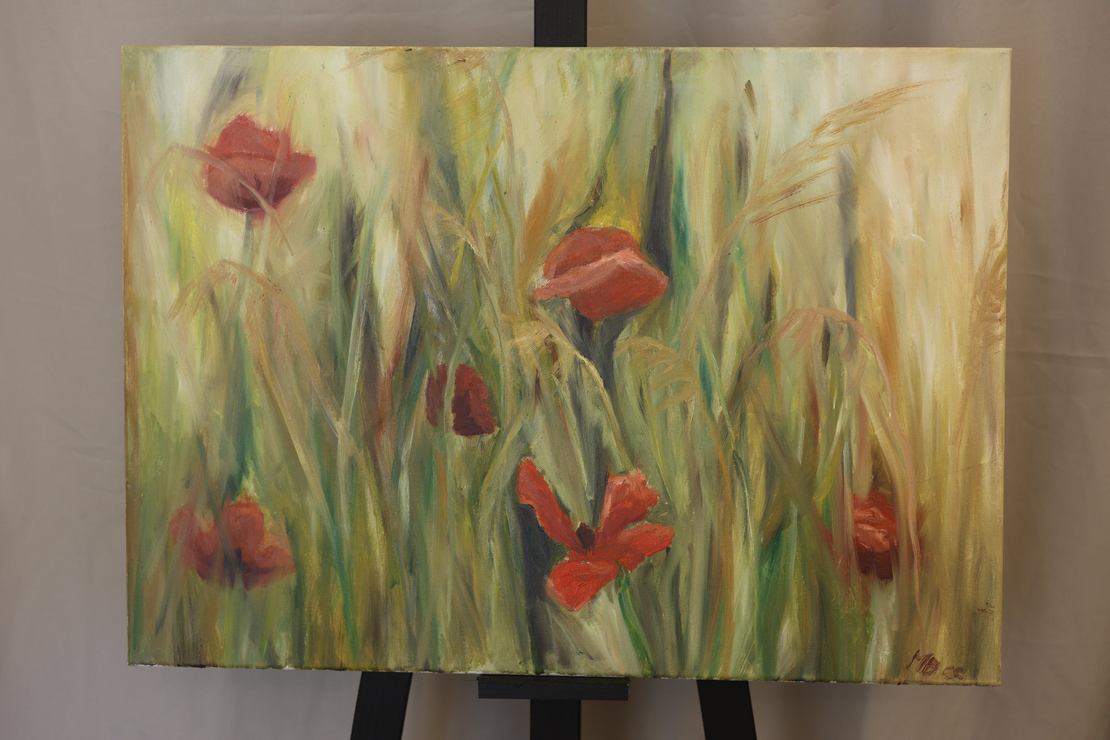 Łąka, obraz olejny na płótnie 50x70 cm